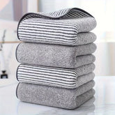 Striped Bamboo Hand Towel - Soft, Quick-Drying & Absorbent (35x75cm) - Himpall